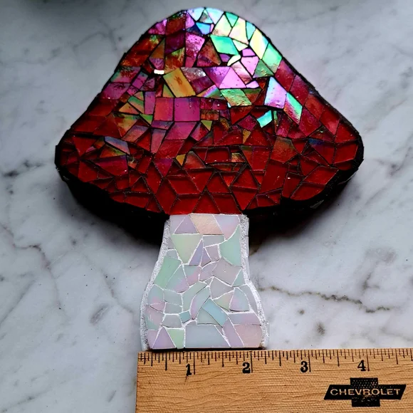 Irridescent Mosaic Mushroom Decor - Picture 9 of 15